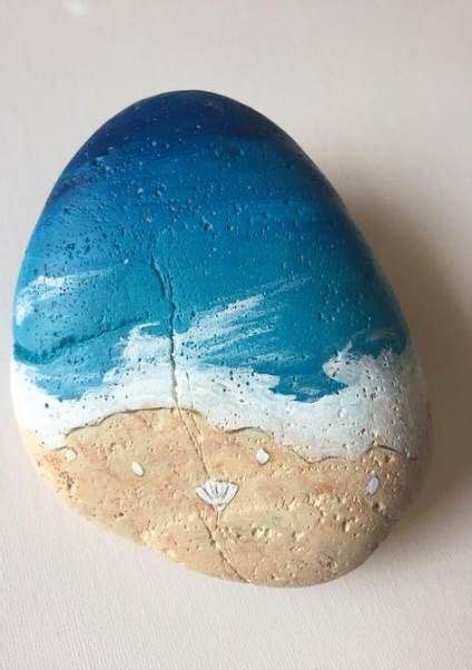New Painting Beach Scenes On Rocks Ideas In 2020 Rock Painting