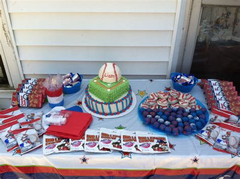 Baseball party supplies, baseball party decor, utensil caddy, sports party decorations, baseball centerpieces, table decor, baseball theme galaxiesofcolor 5 out of 5 stars (181) $ 8.95. Baseball themed birthday party!! | Table decorations ...