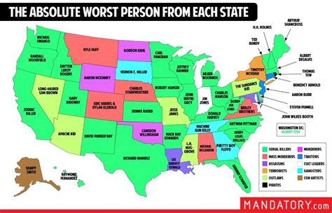 This Map Shows You The Worst Person From Each State In America Buzzfeed News