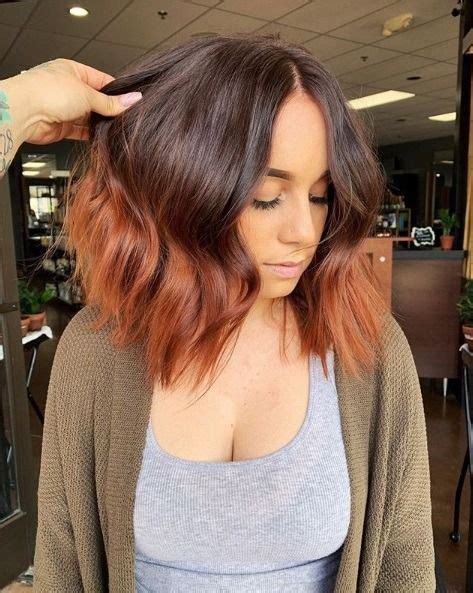 14 Copper Highlights Hair Colours To Inspire 2019 Copper Balayage