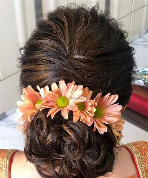 50 Bun Hairstyle For Saree With Flowers 2024 Tailoringinhindi