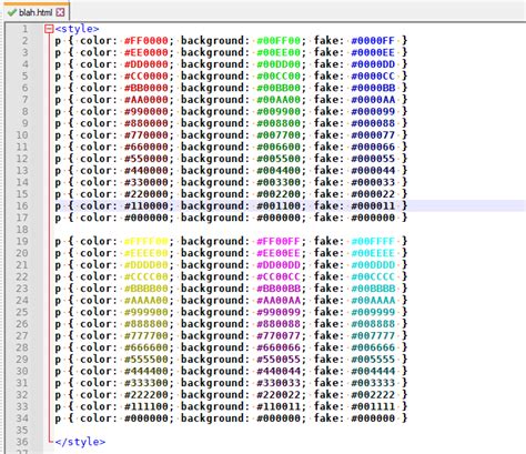 Html Colors In Proper Colors Notepad Community