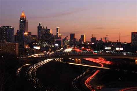 Atlanta Georgia Downtown Sunset 3 By Richard Krebs Atlanta