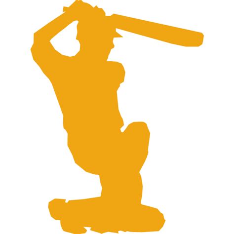Cricket Player Silhouette Vector Image Free Svg