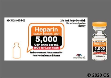 32 Heparin Label Labels 2021