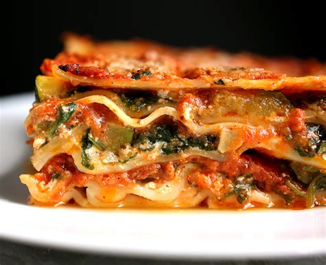 Lasagna With Spinach And Roasted Zucchini Recipe