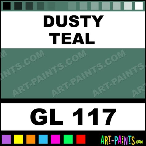 Dusty Teal Opaque Gloss Ceramic Paints Gl 117 Dusty Teal Paint