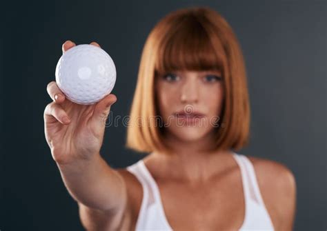 Never Take Your Eyes Off The Ball Shot Of A Sporty Young Woman Posing