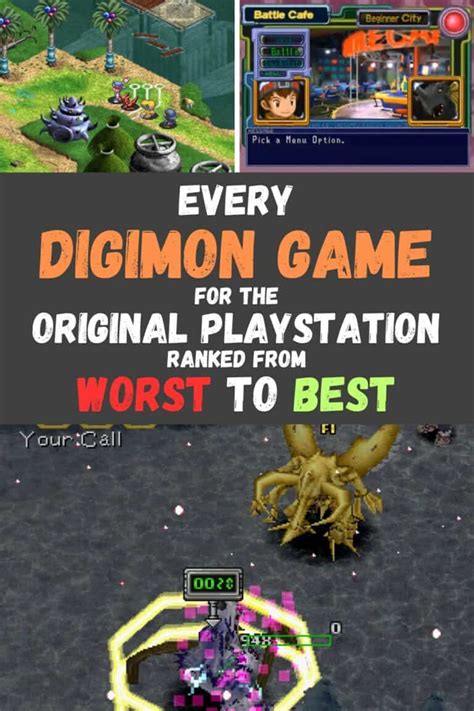 Every Digimon Game For Ps1 Ranked From Worst To Best 8 Bit Pickle