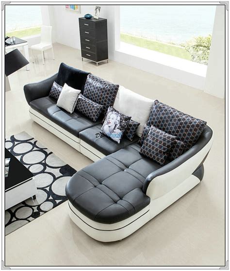 Black Color Sofa Modern Leather Sofa Home Furniture Sofa M303