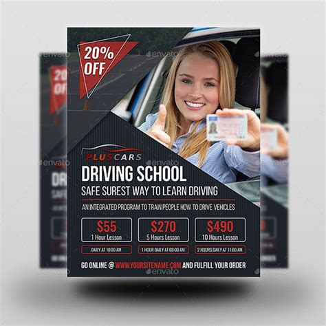 44 Driving School Flyer Templates Free Psd Vector Eps Ai Downloads