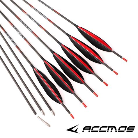 612pcs Archery 32inch Pure Carbon Arrows Id42mm Spine300 1800 With