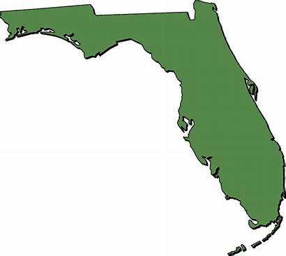 Florida Clipart Maps Outline State Postcard Clip