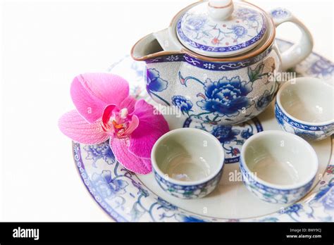 Still Life Of Tea Set Stock Photo Alamy