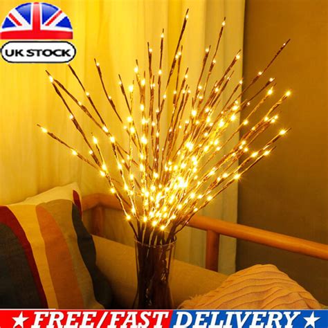 Twig Branch Fairy Lights Warm Willow 20100led Waterproof Lamp Home