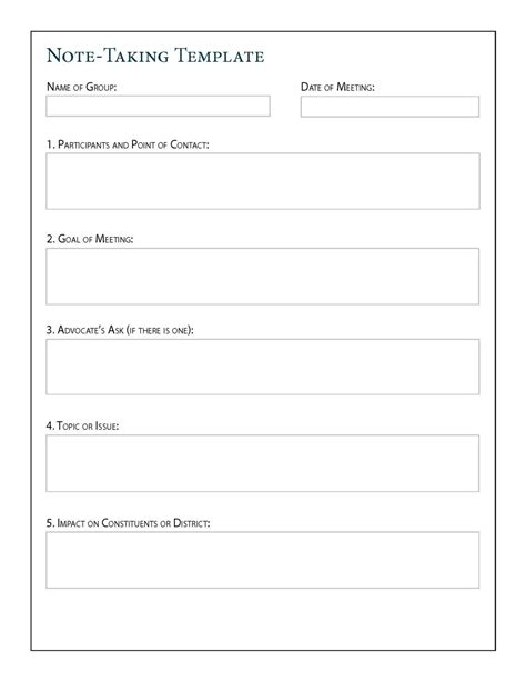 Note Taking Template Ballast Research