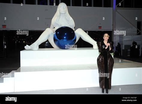Lady Gaga Unveils A Sculpture Of Herself By Artist Jeff Koons During