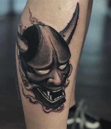Hannya Mask Tattoo Designs With Meaning Japanese Oni Demon