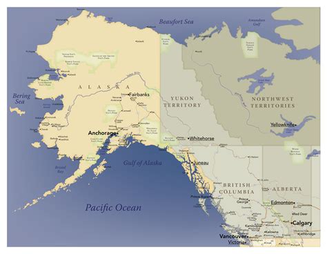 Pacific Northwest Map Usa