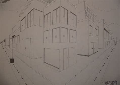 Art And Animation 2 Point Perspective Layout Drawings