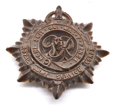 Imcs Militaria British Ww2 Cap Badge Royal Army Service Corps