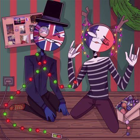 Countryhumans Great Britain X France Oh Mon Amour Country Art