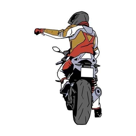 Motorcycle Man Illustration Transparent Png And Svg Vector File