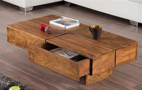 Rachana Art And Craft Sheesham Wood Center Table For Living Room Coffee