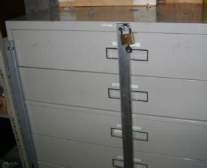Just close the locking mechanism and lock the bar with one of our padlocks. Types Of File Cabinet Locks