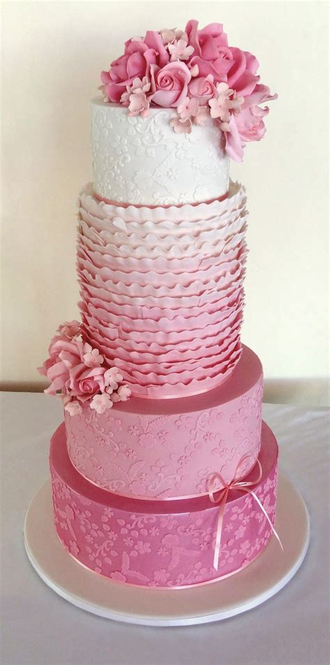 Pretty In Pink — Round Wedding Cakes Gorgeous Cakes Beautiful Cakes