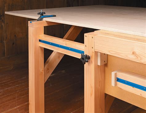 Expandable Shop Worktable Woodworking Project Woodsmith Plans