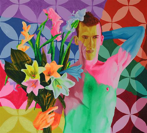 Gay Painter Homosexual Artist Acrylic Painting By Raphael Perez Israeli