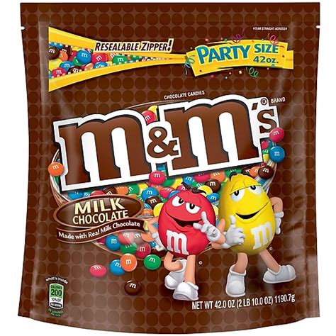 Mandms Milk Chocolate Candy 42 Oz Bag Staples