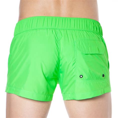Bikkembergs Short Tape Swim Shorts Neon Green