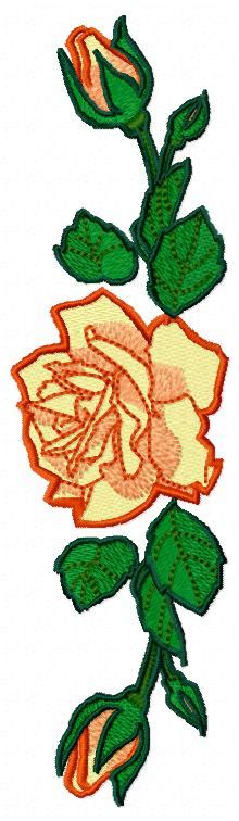 Rose Border Embroidery Design Free Embroidery Design
