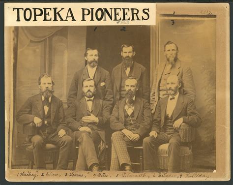 Early Citizens And Leaders Of Topeka Kansas Kansas Memory Kansas