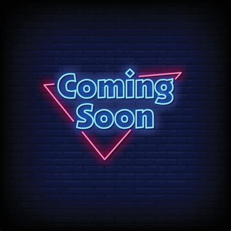 Coming Soon Neon Signs Style Text Vector 2424625 Vector Art At Vecteezy