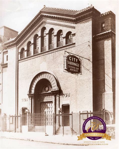 Our Church History City Tabernacle Of Seventh Day Adventists New York Ny