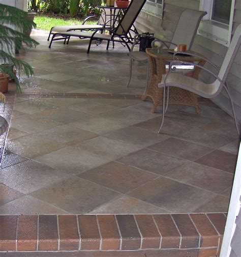 Porcelain is often chosen for wall and floor tile because it's dense, hard and even more resistant to wear and moisture than ceramic. Concrete Designs Florida | slate tile