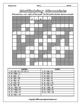 The following diagrams show the types of polynomial according to the number of terms. Polynomial Operations: Multiplication, Division and Review ...