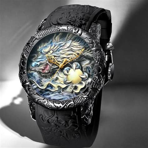 Fashion Dragon Watch Men Quartz Watch Waterproof Big Dial Luxury Watches