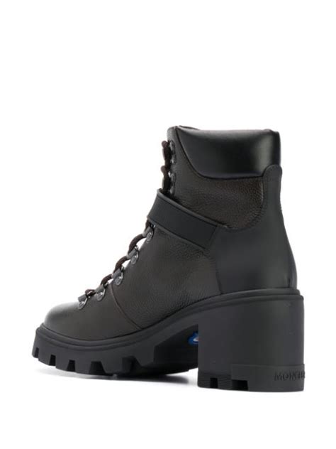 Moncler Chunky Lace Up Leather Boots Farfetch