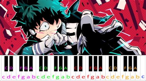ODD FUTURE My Hero Academia S03 Opening Piano Letter Notes
