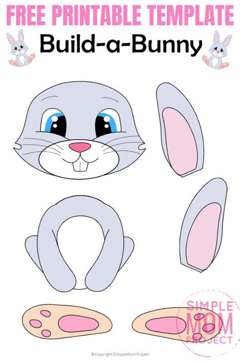Printable Easter Bunny Craft Template - Printable Word Searches