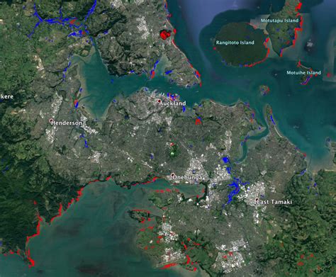 Authorities issued extreme weather warnings and ordered evacuations in most affected areas. SAR Flood Proxy Map for Auckland New Zealand | NASA Earth ...