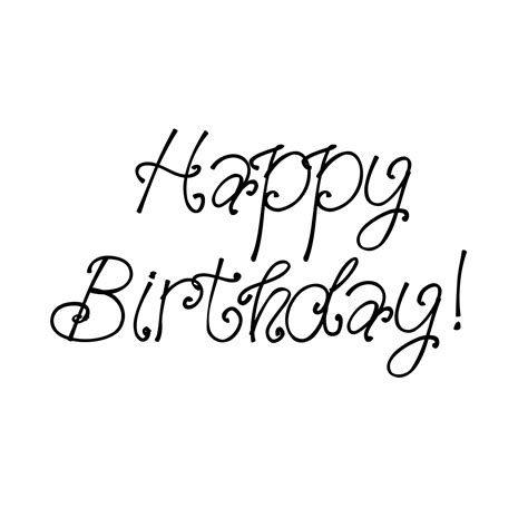 Happy Birthday Calligraphy Png Clipart Png Svg Clip Art For Web