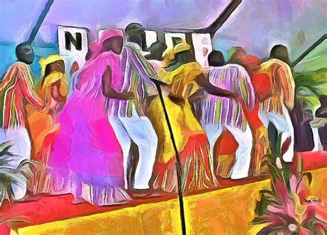 Caribbean Scenes Folk Dancers Painting By Wayne Pascall Pixels Merch