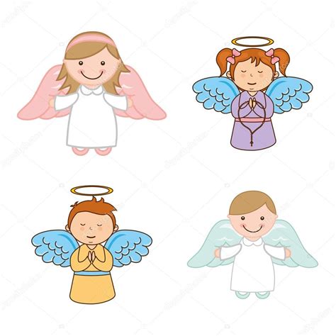 Cute Angels Stock Vector Image By ©yupiramos 71024143