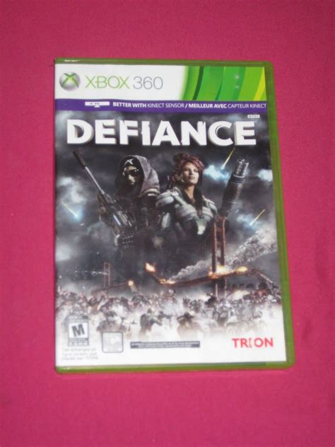 Defiance Xbox 360 Kinect Video Game Complete And 2 Collector Post Cards