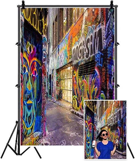Aofoto 5x7ft Graffiti Street Art Photography Background